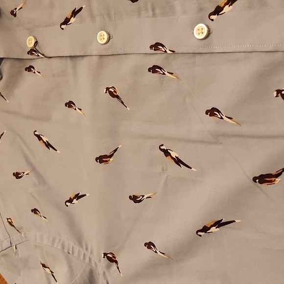 Crosby & Howard Stretch Fabric Light Blue Button Down LS Bird Sz. XL Dress Shirt - Picture 6 of 16